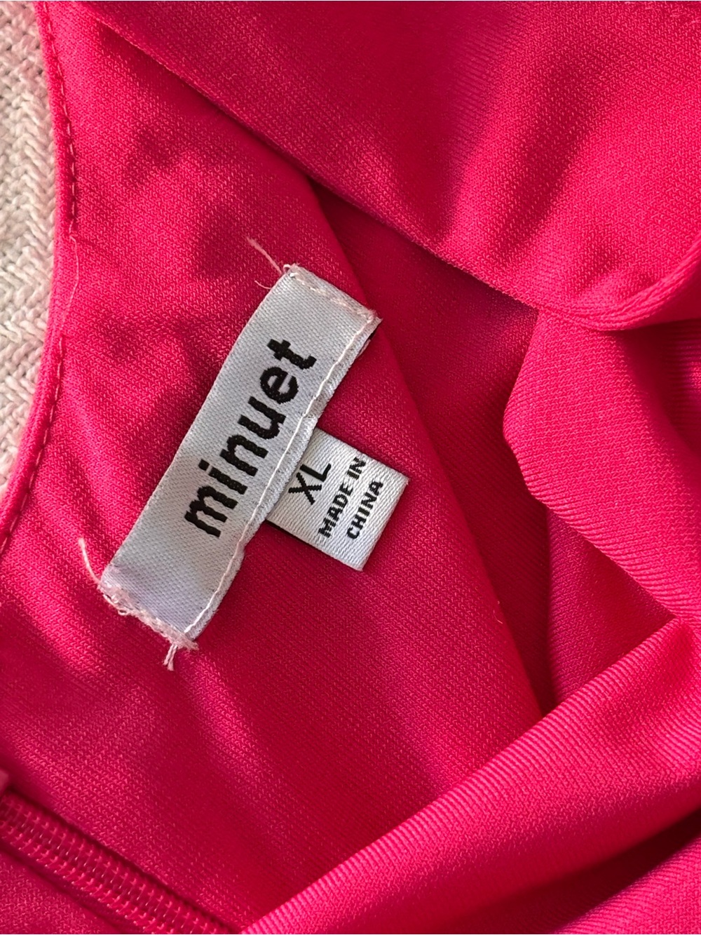 🩷Minuet Petite Hot Pink Ruched One-Shoulder Midi Dress - Picture 5 of 8